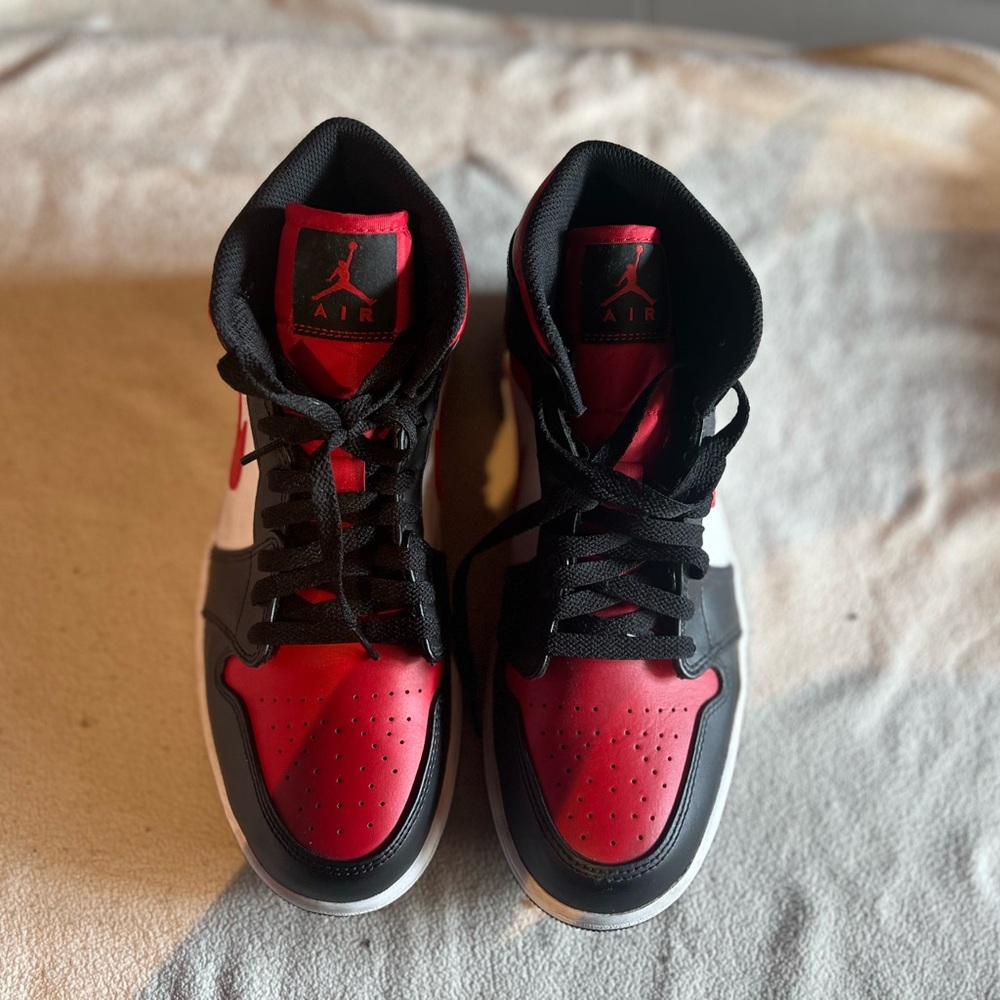 Nike Red and Black High-Top Sneakers